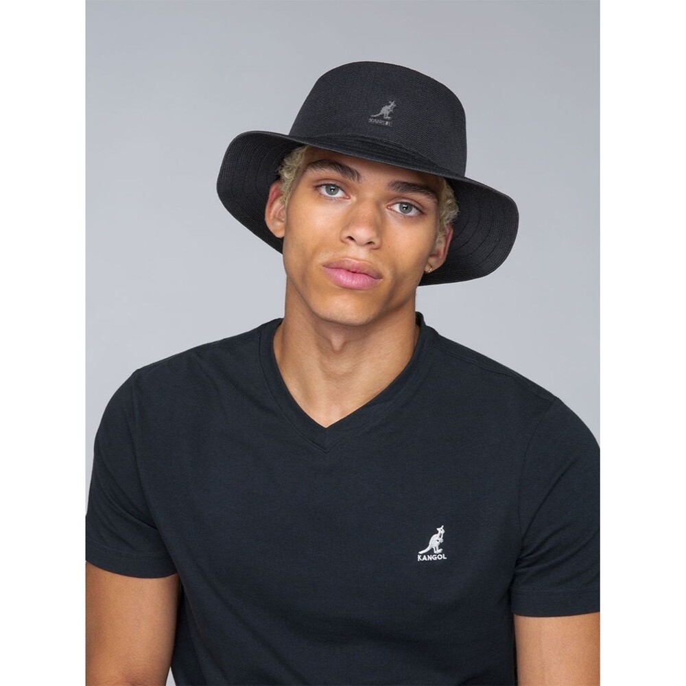 Kangol Tropic™ Rap Hat Wide Brim Bucket Hat Black Sz L Street Casual Skater Chic